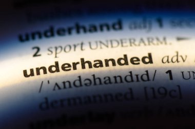 gizli kelime sözlüğe. sinsi kavramı.