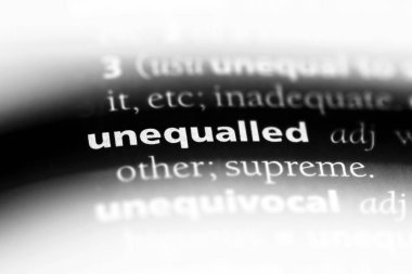 eşsiz tek kelimeyle bir sözlük. eşsiz konsepti.