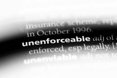 bir sözlüğü'ndeki uygulanamaz sözcüğü. uygulanamaz kavramı.