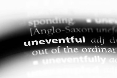 bir sözlüğü'ndeki olaysız sözcüğü. olaysız kavramı.