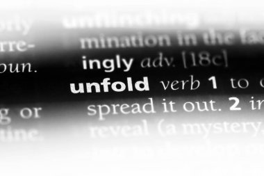 bir sözlüğü'ndeki sözcüğü açılmak. kavram açılmak.