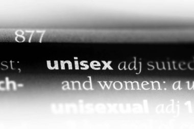 Unisex tek kelimeyle bir sözlük. Uniseks kavramı.