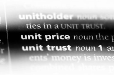 Birim Fiyat sözcük sözlüğe. Birim Fiyat kavramı.