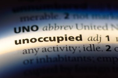 bir sözlüğü'ndeki boş sözcüğü. boş kavramı.