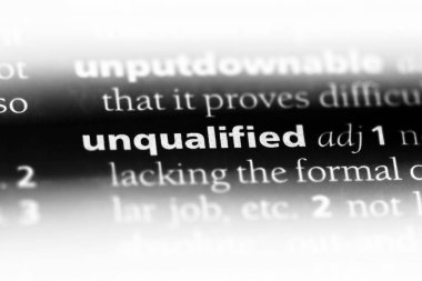 Nitelenmemiş tek kelimeyle bir sözlük. Nitelenmemiş kavramı.