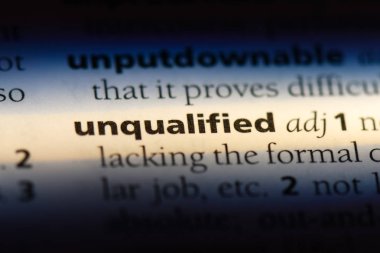 Nitelenmemiş tek kelimeyle bir sözlük. Nitelenmemiş kavramı.