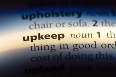 bakım Word'de bir sözlük. bakım kavramı.