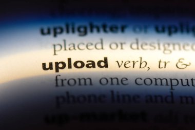 bir sözlüğü'ndeki sözcüğü yükleyin. kavram upload.