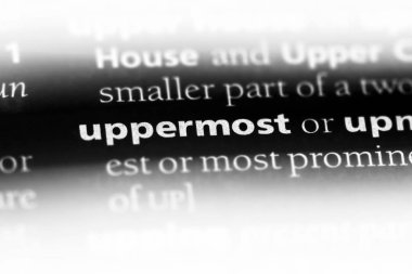 en üstte yer alan tek kelimeyle bir sözlük. en üstte yer alan kavramı.