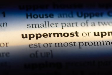 en üstte yer alan tek kelimeyle bir sözlük. en üstte yer alan kavramı.