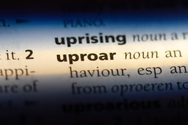 kargaşa Word'de bir sözlük. kargaşa kavramı.