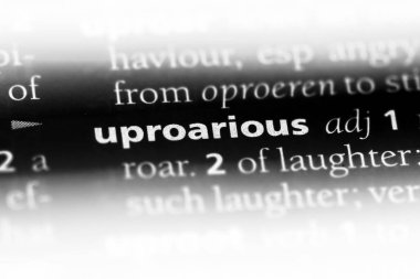 şamatalı tek kelimeyle bir sözlük. şamatalı kavramı.