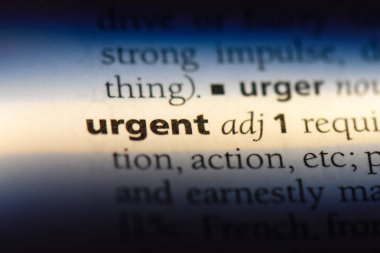 Acil tek kelimeyle bir sözlük. Acil kavramı.