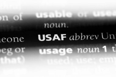 USAF Word'de bir sözlük. USAF kavramı.