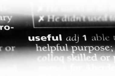 bir sözlük yararlı kelime. yararlı kavramı.