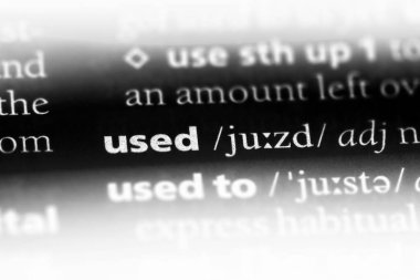 kullanılan sözcük sözlüğe. kullanılan kavram.