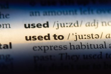 bir sözlüğü'ndeki sözcüğü eskiden. kavramı için kullanılan.