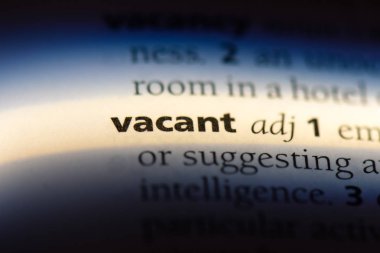 bir sözlüğü'ndeki boş sözcüğü. boş kavramı.