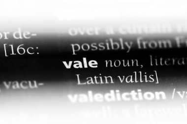 Vale Word'de bir sözlük. Vale kavramı.