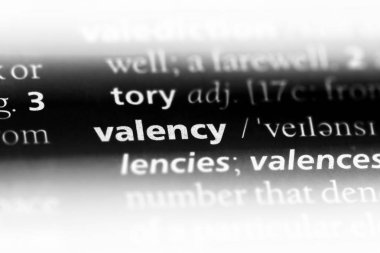 valency sözcük sözlüğe. valency kavramı.