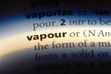 bir sözlüğü'ndeki sözcüğü buharı. Buhar kavramı.