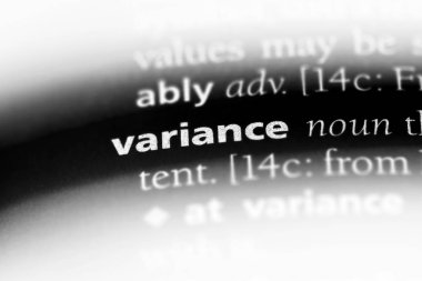 Varyans Word'de bir sözlük. Varyans kavramı.