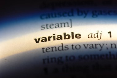 değişken sözcük sözlüğe. değişken kavramı.