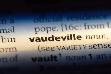 vodvil Word'de bir sözlük. vodvil kavramı.