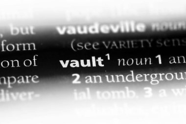 bir sözlüğü'ndeki sözcüğü tonoz. kasa kavramı.