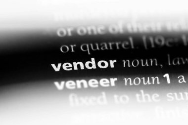 satıcı Word'de bir sözlük. satıcı kavramı.