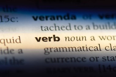 fiil Word'de bir sözlük. fiil kavramı.