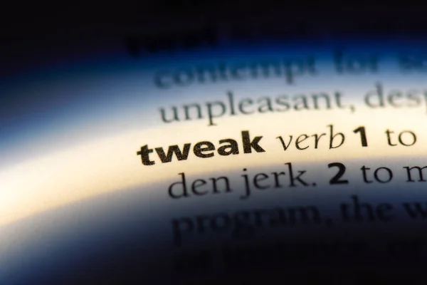Tweak Word Dictionary Tweak Concept — Stock Photo, Image