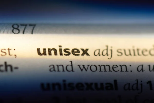 Unisex Word Dictionary Unisex Concept — Stock Photo, Image