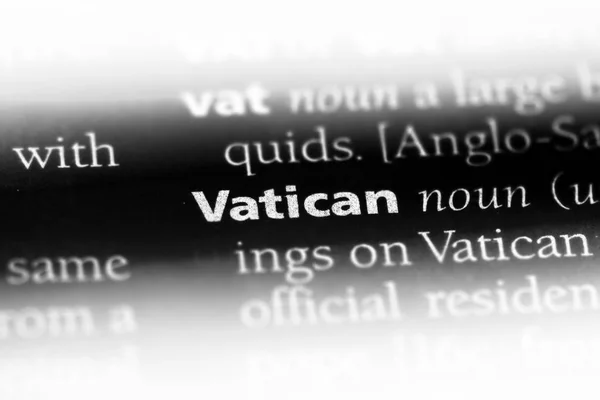 Vatikán Slovo Slovníku Vatikán Koncepce — Stock fotografie