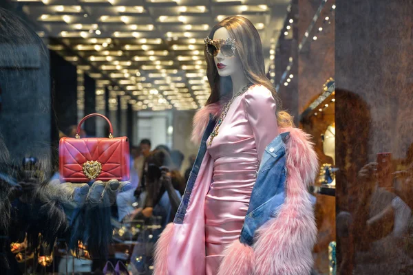 Milão Itália Setembro 2018 Loja Dolce Gabbana Milão Área Montenapoleone — Fotografia de Stock