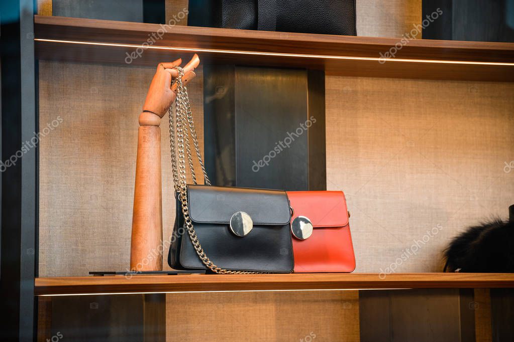 Milan, Italy - September 21, 2018: Liviana Conti store in Milan. Montenapoleone area. Fashion week Liviana Conti shopping.