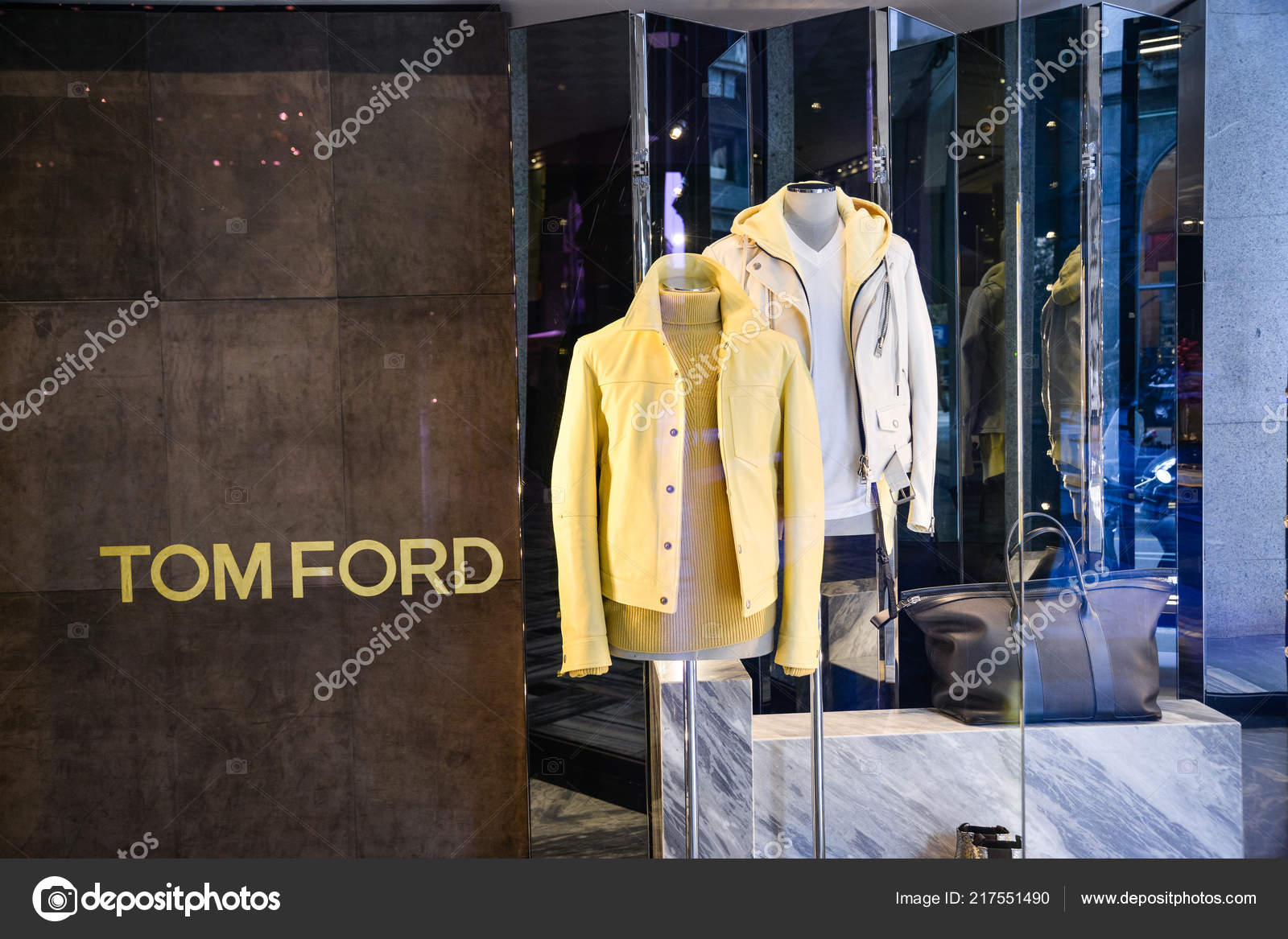 Milán Italia Septiembre 2018 Tienda Tom Ford Milán Zona