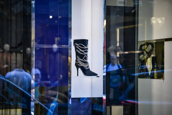 Milão Itália Setembro 2018 Loja Zanotti Milão Área Montenapoleone Moda — Fotografia de Stock