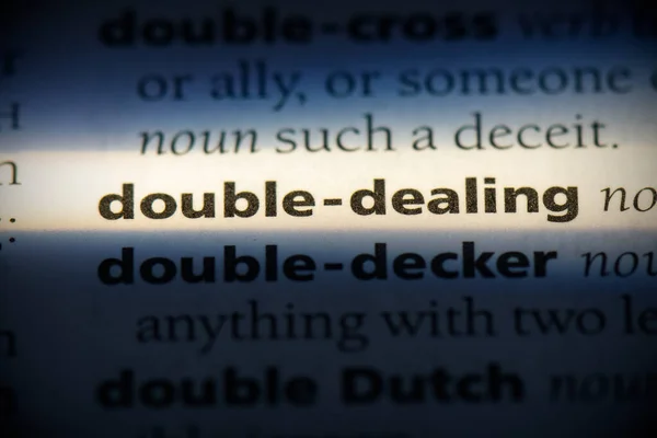 Double-dealing — 스톡 사진