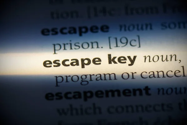 Klawisz Escape — Zdjęcie stockowe