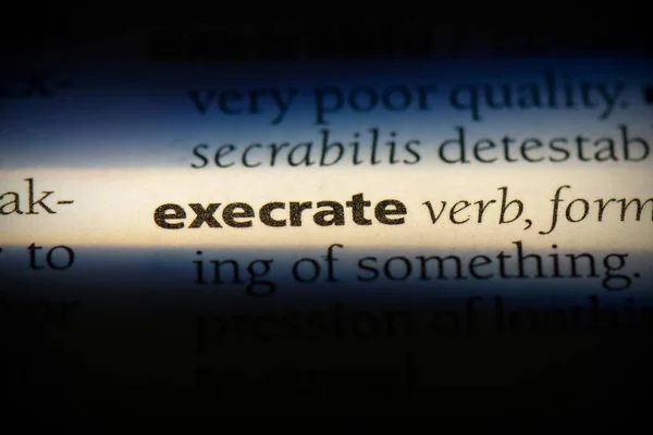 Execrate — Zdjęcie stockowe
