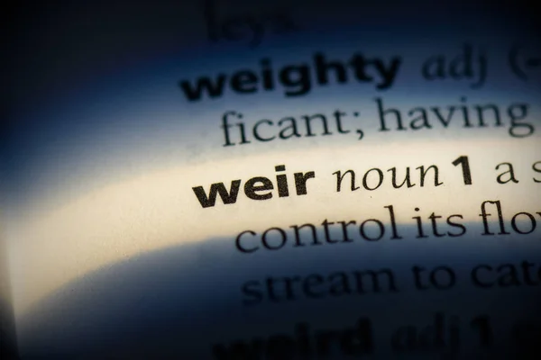 Weir — Stock Photo, Image