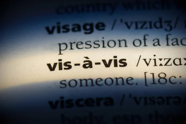 Vis a vis — Stock Photo, Image