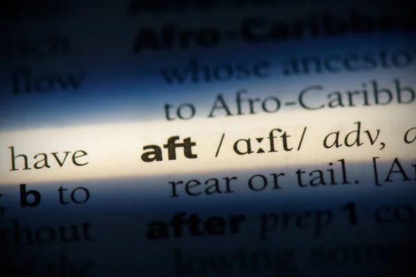 Aft — Stock Photo, Image