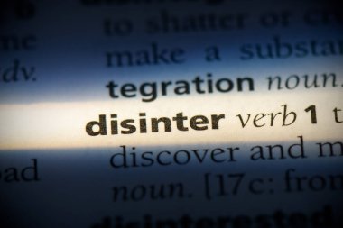 disinter