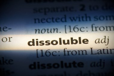 dissoluble