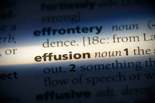 Effusion — Stock Photo, Image