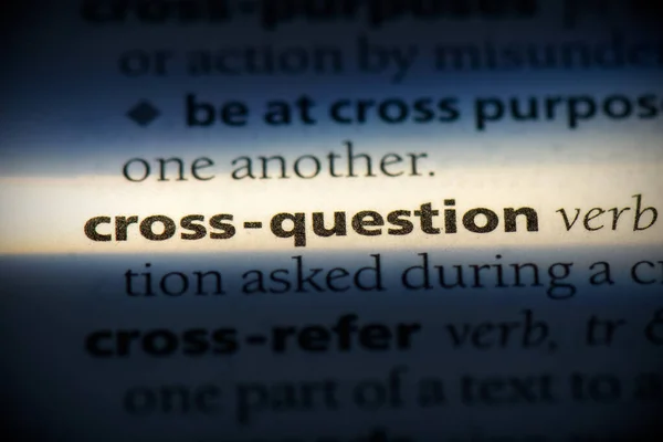 Cross-question — стокове фото