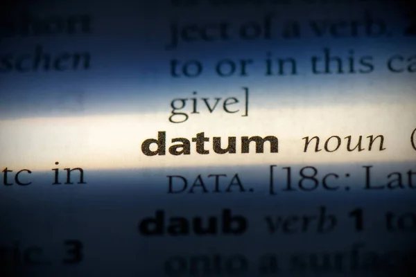 Datum — стоковое фото