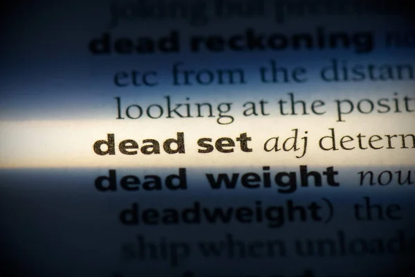 Dead set — Stock Photo, Image